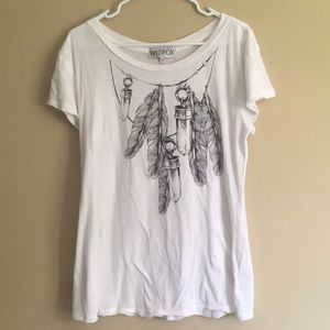 Wildfox Feather Crystal Boho Vibes Tee